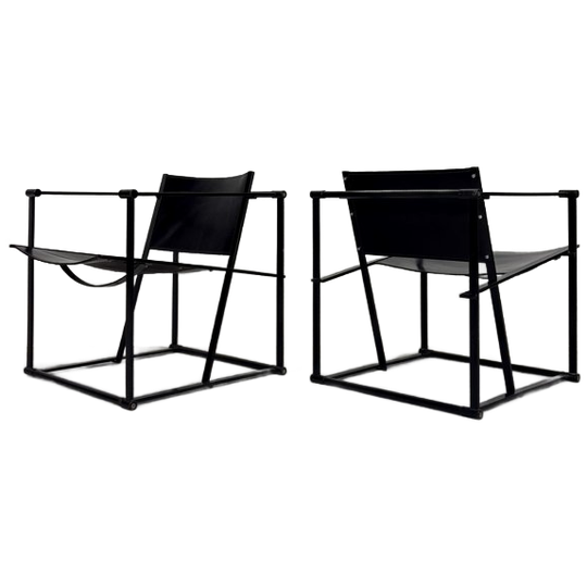 Set Vintage Pastoe Fm60 Fauteuils Tuigleer 1