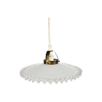 IKEA - IKEA Design - Hanglamp - Opaalglas - Messing - Zweden - 3e Kwart 20e Eeuw