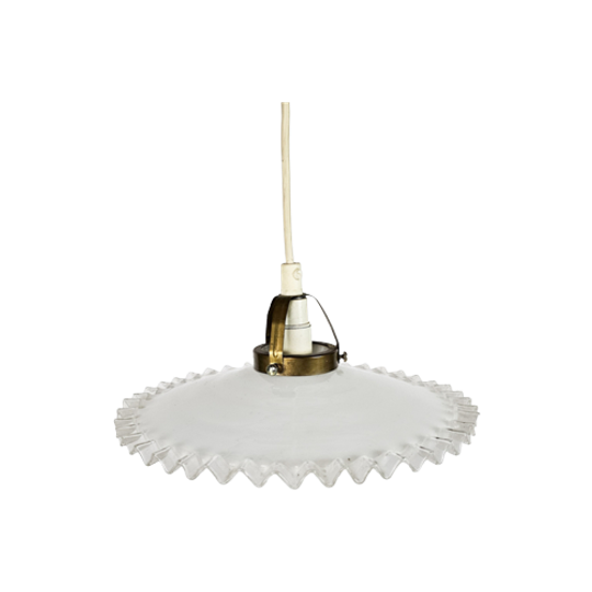 IKEA - IKEA Design - Hanglamp - Opaalglas - Messing - Zweden - 3e Kwart 20e Eeuw 1