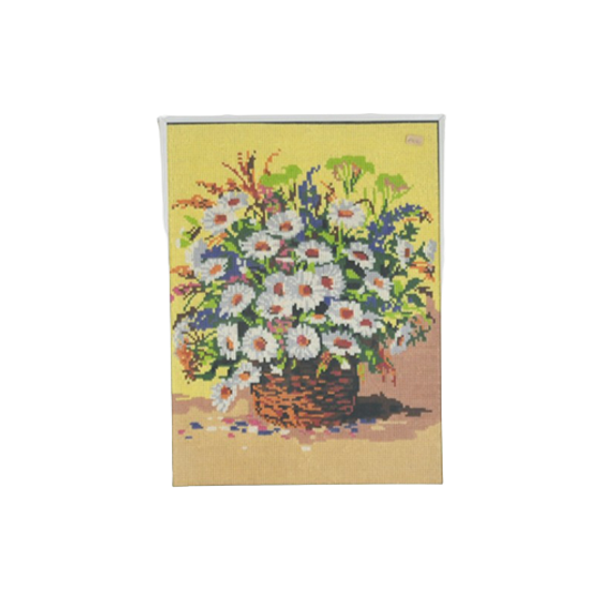 Zilveren Lijst Medium Mand Bloemen 1