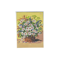 Zilveren Lijst Medium Mand Bloemen