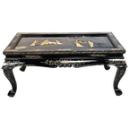 Chinese Lak- 'Coffee Table' - Handwerk - Verguld - Parelmoer - China - 3E Helft 20E Eeuw thumbnail 1