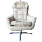 Jaren 60 Vintage Draaifauteuil Retro Draaistoel thumbnail 1