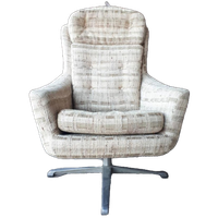 Jaren 60 Vintage Draaifauteuil Retro Draaistoel
