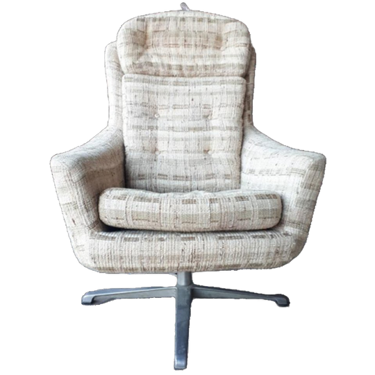 Jaren 60 Vintage Draaifauteuil Retro Draaistoel 1