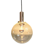 Space Age Hanglamp In Geblazen Bubbelglas, Jaren 70 thumbnail 1