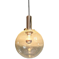 Space Age Hanglamp In Geblazen Bubbelglas, Jaren 70