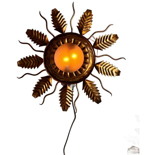 Vintage Zon Sunburst Lamp - Mid Century Prijs/stuk 1