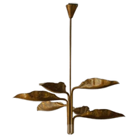 Zeldzame Mid-century "leaf" Luster Van Angelo Lelii Voor Arredoluce, 1970
