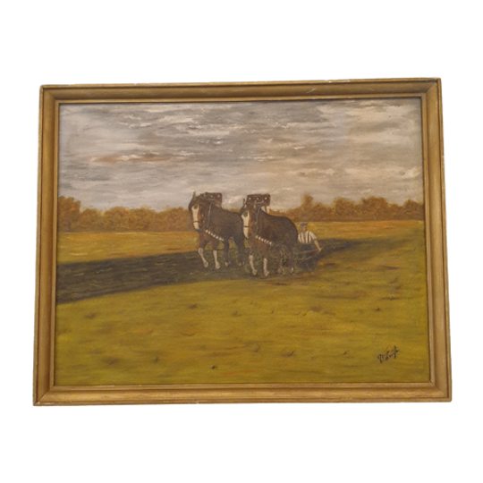 Kunstwerk Boer En Ploeg 1