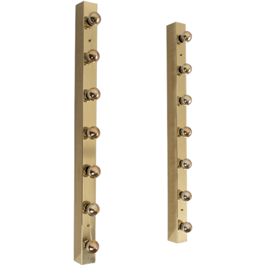 Set Van 2 Messing Wandlampen Met 7 Lichtpunten 70292, 70334 1