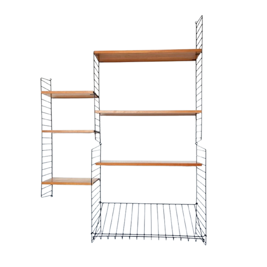 Wandmeubel Nisse Strinning Voor String Furniture, Denemarken 1960 1