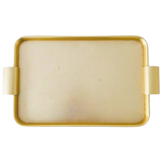 Hollywood Regency Goudkleurig Dienblad Woodmet Stijl 1960’s 1
