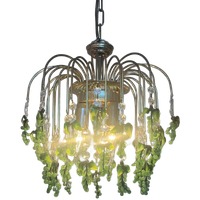 3 Stuks Murano Groene Druiven Kroonluchters Hanglampen