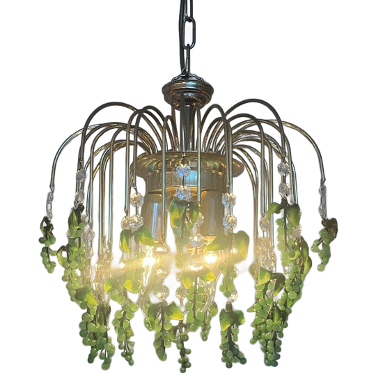3 Stuks Murano Groene Druiven Kroonluchters Hanglampen 1