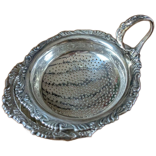 Theezeefje Met Uitlekbakje, Verzilverd 1