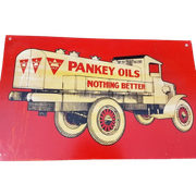 Authentic Usa Tin Sign Van Pankey Oils Nothing Better⛽
