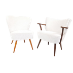 2 Vintage Cocktail Fauteuiltjes | Stoelen Nieuw Gestoffeerd thumbnail 1