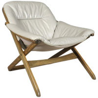 Midcentury Fauteuil Met Hocker – Göte Möbler Nässjö (G-Möbel) – Jaren 80