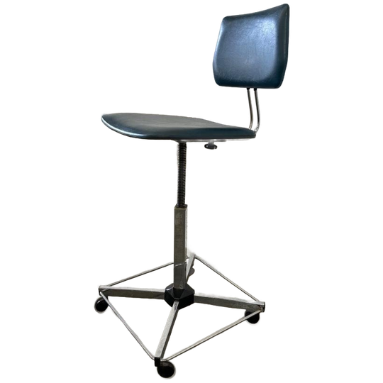 Vintage Industriële Bureaustoel / Atelierstoel / Desk Chair 1