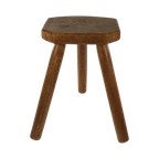 Vintage Houten Kruk Driepoot thumbnail 1