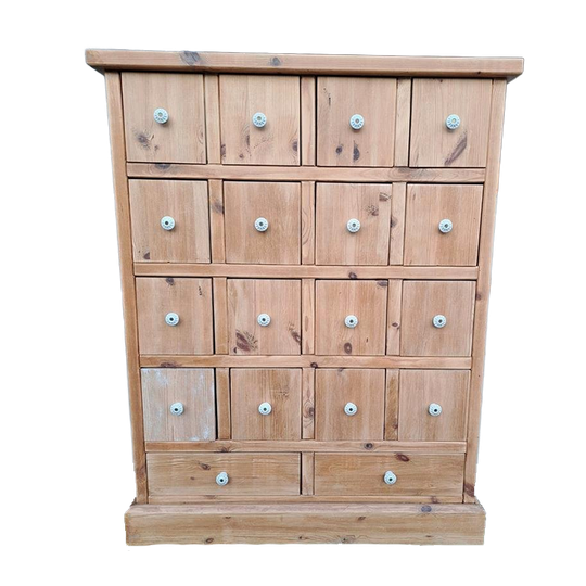 Grenen Ladekast 18 Lades 1