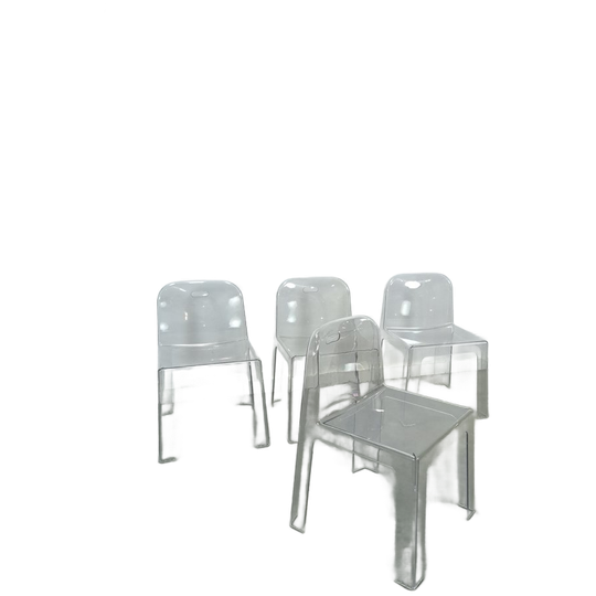 Design Plexiglas Stapelbare Stoelen Trono By Sottsass Associati 2005 Segis Italy 1
