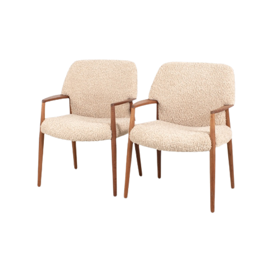 Set Van 2 Model ‘4205’ Fauteuils Aksel Bender Madsen Voor Fritz Hansen 69844 1