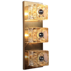 Peill & Putzler Ice Cube Messing En Glas Wand Of Plafondlamp thumbnail 1