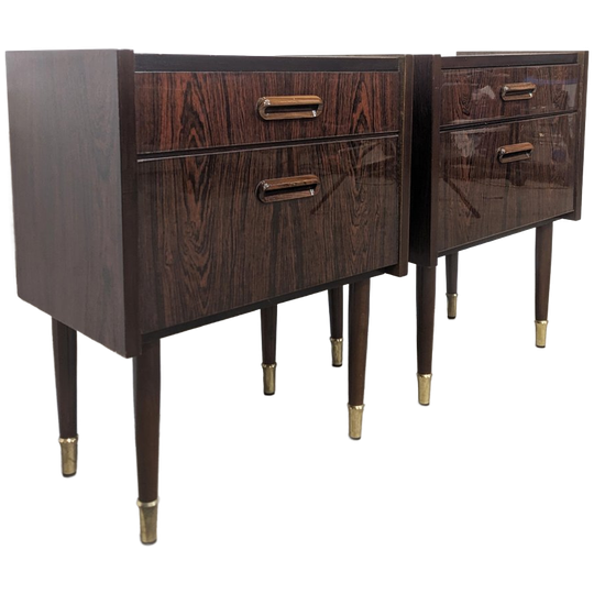 Rosewood Vintage Bedside Tables 60′ 1