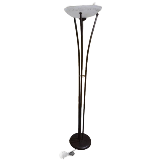Staande Lamp Metaal En Glas 1