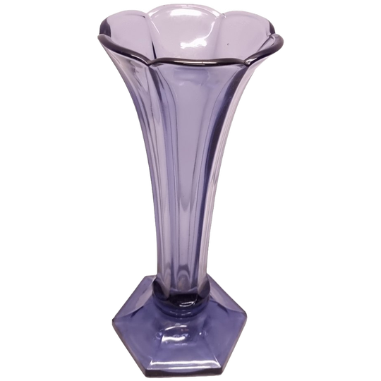 Art Deco Vaas Val Saint Lambert Lila 1