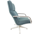 Vintage Artifort Draaifauteuil | De Ploeg Stof 'Grape' thumbnail 1
