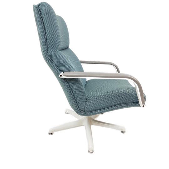 Vintage Artifort Draaifauteuil | De Ploeg Stof 'Grape' 1