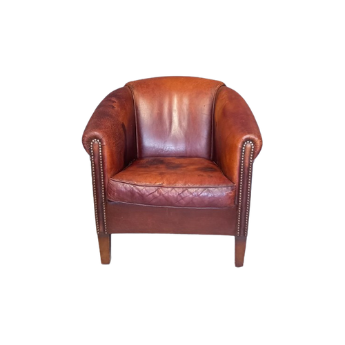 Vintage Schaapsleren Fauteuil