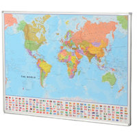 Officenow Landkaart, Europa, 101 X 138 Cm
