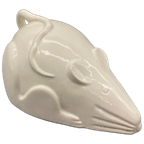 Grote Wit Keramiek Muis thumbnail 1