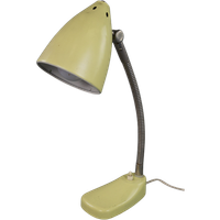 Gele Metalen Vintage Jaren 60 Design Lamp/ Bureaulamp