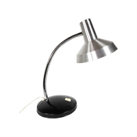 Hala Zeist - Verstelbare Hals - Tafellamp - Metaal - Chroom - Aluminium - 1970's