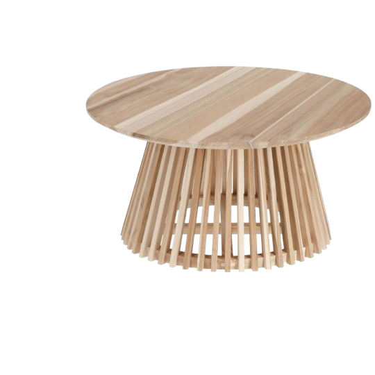 Kave Home | Jeanette Salontafel 80 Cm Teakhout 1