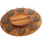 Vintage Lüthje Wood Denmark Lazy Susan thumbnail 1