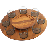 Vintage Lüthje Wood Denmark Lazy Susan