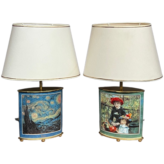 Goebel Artis Orbis Collectie. Paar Tafellampen. 1