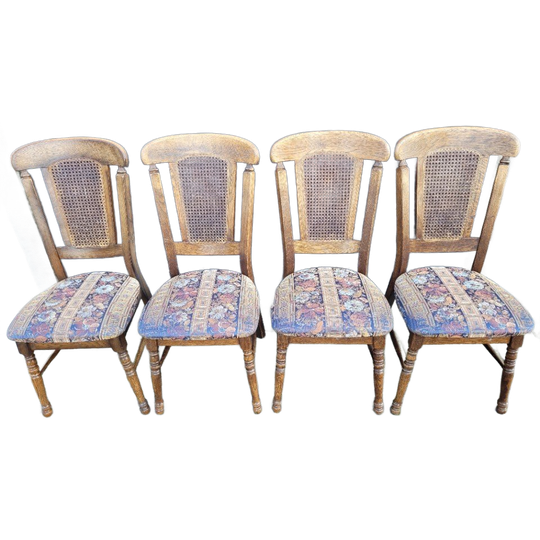 Set Vintage Antieke Stoelen 1