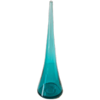 Vintage Aqua Blauwe Glazen Vaas