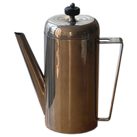 Vintage 30S Art Deco Silver Plated Coffee Pot