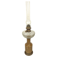 Olielamp Met Porseleinen Voet