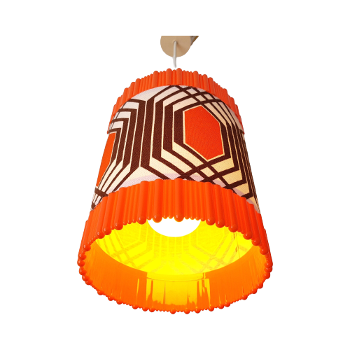 Aro Leuchte Plafondlamp, Model 165, Oranje-Bruin, Kunststof