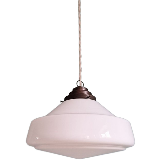 Philips Art Deco Opaline Hanglamp, Phililite-serie, 1930 1