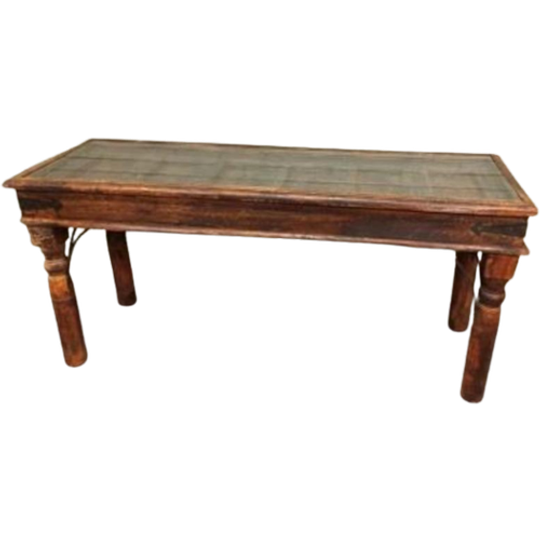 Vintage Grote Xl Oosters Sidetable Console Tafel, 174 Cm 1